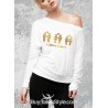 maglia a manica lunga donna con scritte, amore