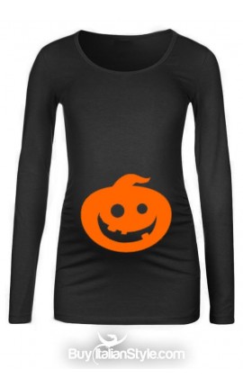 T-shirt premaman con zucca