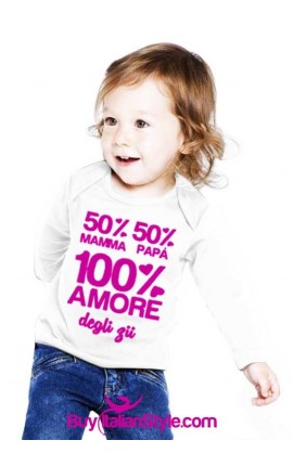 Maglia bimbo/a "50% mamma...