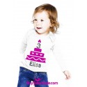 maglia bambino bambina torta festa di compleanno