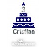 Long sleeve Baby t-shirt  "CAKE" to be personalized for birthday party