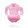 body in caldo cotone a lupetto con tutù princess rosa