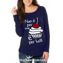 maglia premaman non è per me, è per lui lei