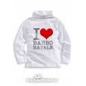 maglia lupetto neonato bambino I love Babbo Natale