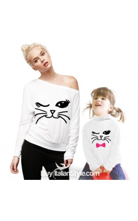 Women t-shirt with cat