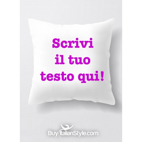 federa cuscino personalizzate
