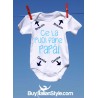 abbigliamento neonato bis body con stampa ce la puoi fare papà frecce gambe e braccie