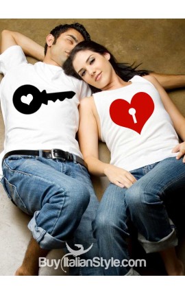 Couple Shirts Set Heart...