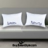 CUSTOM Couples pillowcases