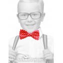 Papillon, farfallino, child silk bowe per neonato e bimbo, a pois