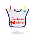 Accessori nascita on-line bavaglino amore zia