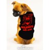 maglietta per cane con mascotte milan