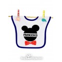 bavaglino bambino e bambina con nome personalizzato con orecchie topolino e topolina (Minnie) - Disney