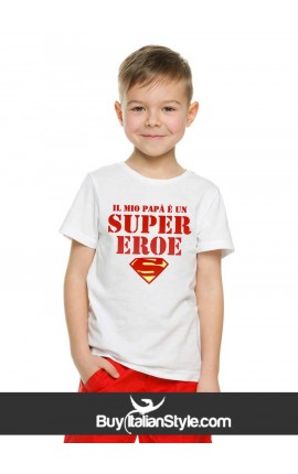 IO sono il papà Uomo Nero T-SHIRT BATTESIMO NEONATO
