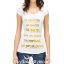 t-shirt a manica corta "se abbasso la testa mi cade la corona"