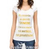 t-shirt a manica corta "se abbasso la testa mi cade la corona"