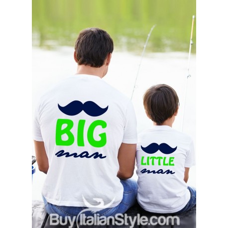 T-shirt uomo mezza manica con scritta "Big man"