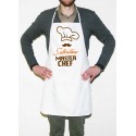 grembiule da cucina unisex personalizzabile con nome "masterchef"