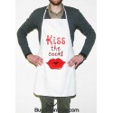 grembiule da cucina unisex "bacia il cuoco"