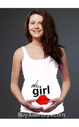 Maternity tank top"Oh, girl"