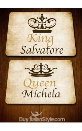 PACK 2 "King" and "Queen"...