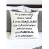 Federa cuscino "In questa casa...siamo REALI. A volte SBAGLIAMO ma ci 