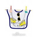 Bavaglino con OCCHIALI DA SOLE e SNEAKERS