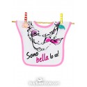 Bavaglino bimba "Sono bella lo so"