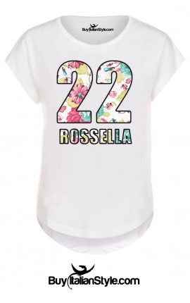 T-shirt donna bianca mezza...