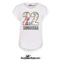 T-shirt donna mezza manica PERSONALIZZABILE PAROLA/NUMERO