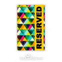 Telo mare con scritta simpatica"Reserved"