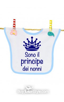 Baby Bib "I'm Granny's Prince"