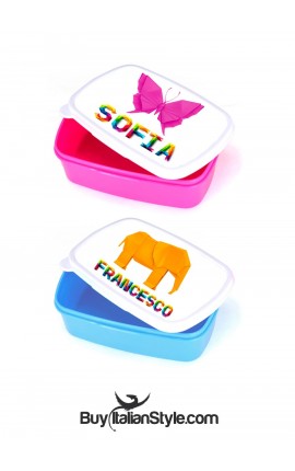 Portapranzo Personalizzato con Nome LunchBox porta merenda per Bambini  scuola