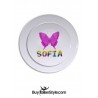Customizable plastic plate with name