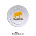 Piatto di plastica infrangibile personalizzabile con nome