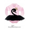 Pink knit turtleneck Body "Black Swan"