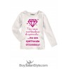 T-shirt bimba "Non posso uscire con te papà non vuole"