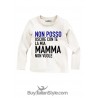 T-shirt bimba "Non posso uscire con te papà non vuole"