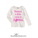 T-shirt a manica lunga "Nessuna è dolce come te nonna"
