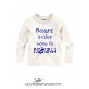 T-shirt a manica lunga "Nessuna è dolce come te nonna"