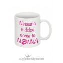 Tazza con scritta "Amo la cioccolata ma mai come te, mamma"