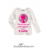 T-shirt bimba manica lunga  "Io non sono una principessa. Sono il capo
