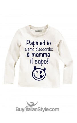 T-shirt MANICA LUNGA "Papà...