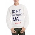 Felpa basic uomo stampata