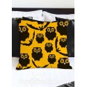 federa per cuscino Gufi e Pipistrelli halloween