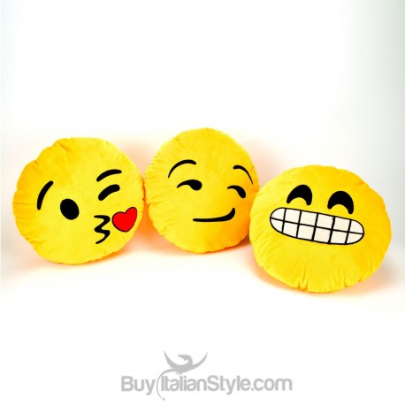 Cuscino emoticon bacio