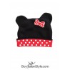 Cappellino Topolina con orecchie e fiocco per neonata