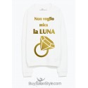 Felpa donna con stampa divertente