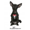 Dog T-shirt Sweatshirt / warm cotton"Frac "with applied papillon