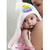 CUDDLEDRY TOWEL- Customizable baby bathrobe with name